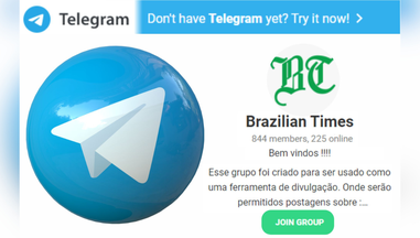 Participe do grupo do Brazil Times no Telegram e fique atualizado