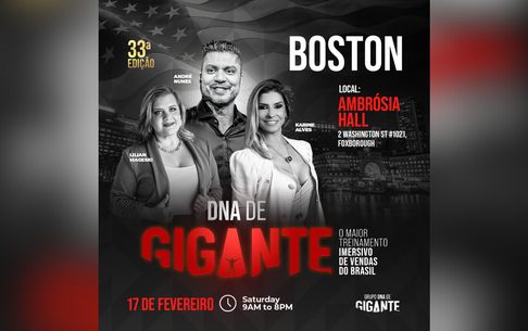 DNA DE GIGANTE EM BOSTON PREPARE-SE PARA O MAIOR TREINAMENTO IMERSIVO DE VENDAS