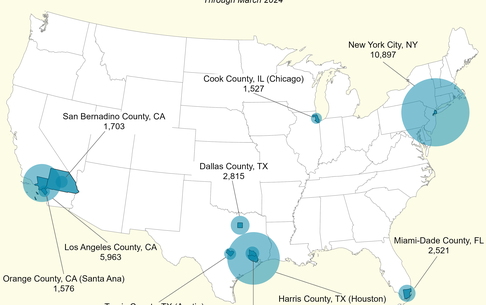 Mapa revela estados com maior número de ordens de deportação de imigrantes nos EUA