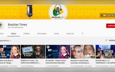 Conheça o canal do Brazilian Times no You Tube qie se tornou uma fonte completa de informação para a comunidade brasileira nos EUA