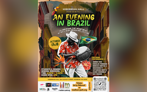 Hibernian Hall apresenta “An Evening in Brazil”: Celebração da cultura afro-brasileira em Massachusetts