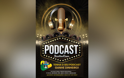 Faça o seu Podcast no estúdio Brazilian Times