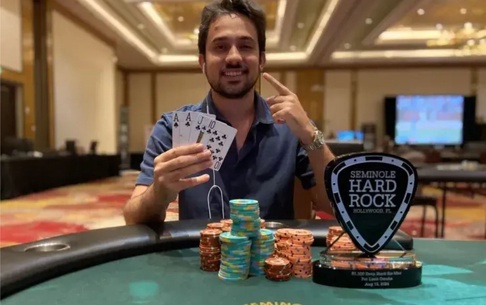 Brasileiro conquista título no Seminole Hard Rock Poker Open na Flórida