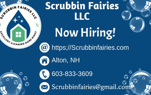 Oportunidade de Emprego: Scrubbin Fairies LLC Contrata para Área de Limpeza em New Hampshire