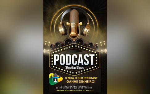 Faça o seu Podcast no estúdio Brazilian Times