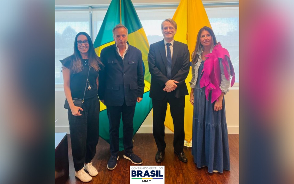 Cônsul-Geral do Brasil recebe delegação para discutir exposição de arte Pinta Miami 2023