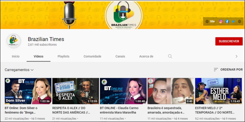Canal do BT no YouTube se torna uma importante fonte de informação para brasileiros nos EUA